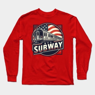 New York Subway NYC Subway Train Long Sleeve T-Shirt